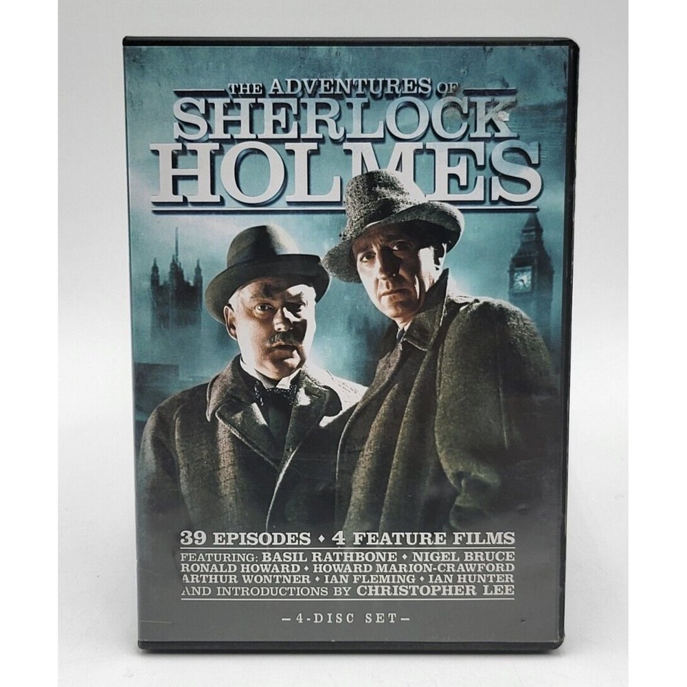 The Adventures of Sherlock Holmes DVD 4-Disc Set‎ 39 Episodes VG Complete Series